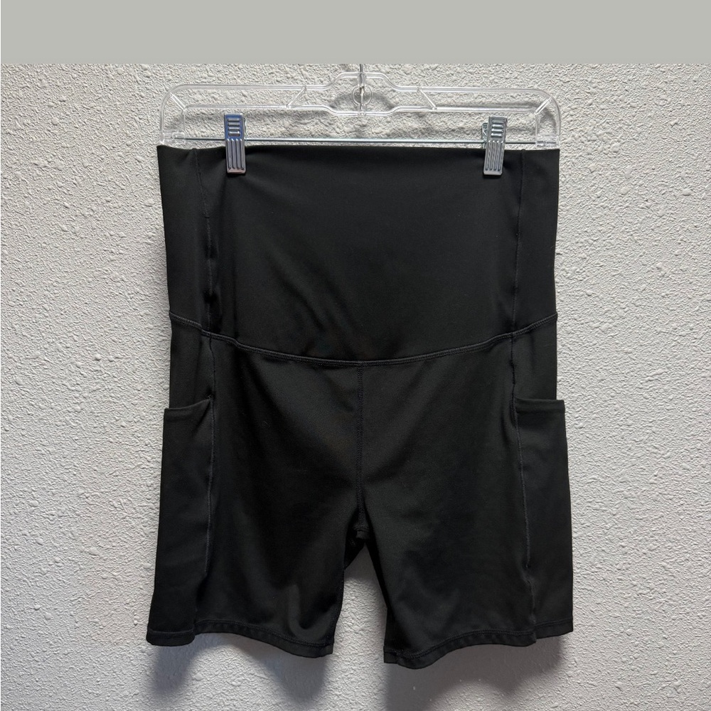 Fabletics Maternity Black Bike Shorts